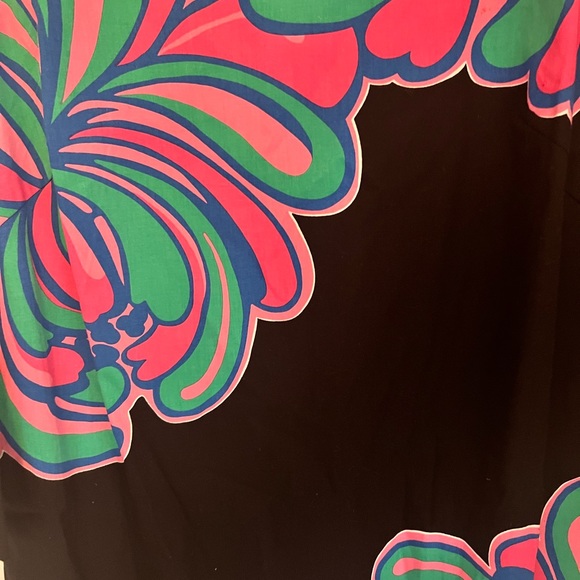 Lilly Pulitzer Black / Floral Shift Dress - Picture 3 of 4